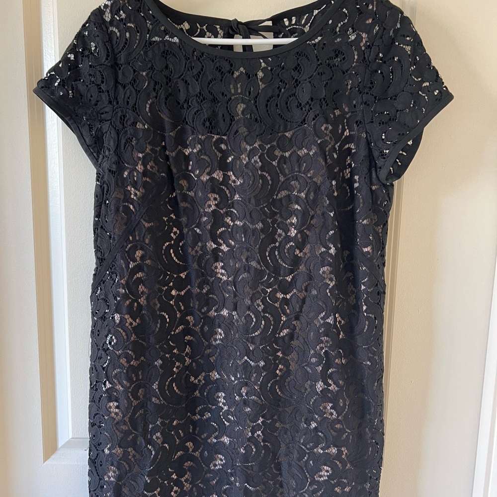 Ann Taylor Loft Black Lace Dress